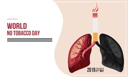 No smoking and World No Tobacco Day. - Vector