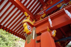 The view of Tsurugaoka Hachimangu shrine in Kamakura, Kanagawa, Japan.
Translation：Hachimangu. 