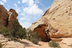 Rockformation in Capitol Reef National Park in Utah. United States
