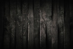 Black wood background or texture 