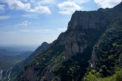 Montserrat mountain range, Catalonia, Spain