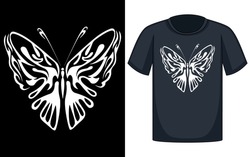 Animal Insect Abstract Butterfly Fly Tribal T Shirt