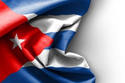 Flag of Cuba on white background