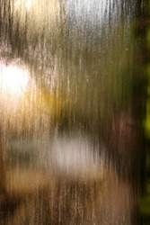 Glass Blur with water cascading