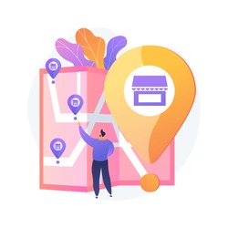 Small business expansion. Franchise development, assets management, globalization idea. Market leadership. Successful restaurant branch opening. Vector isolated concept metaphor illustration