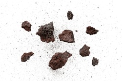 Broken rock explosion with particle texture