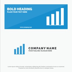 Analytic, Interface, Signal, User SOlid Icon Website Banner and Business Logo Template. Vector Icon Template background