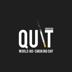May 31st World No Tobacco Day. No Smoking Day Awareness. Poison of cigarette. Vector. Illustration. Quit Smoking.