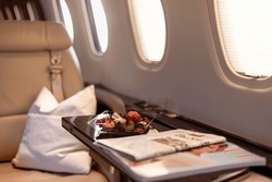 Private jet interior luxury travel