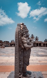 Chennakeshava Temple in Belur is stone sculpture of the grand Hoysala architecture, built in 12th-century in Karnataka, India.
