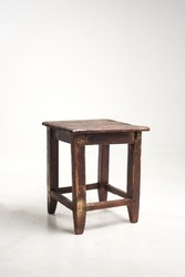 wooden old stool