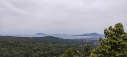 View Manado City From Mt Makawemben Tondano City