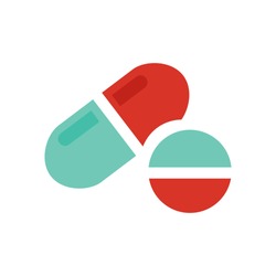 vector medical pills - medicine icon, capsule and drug - healthcare icon