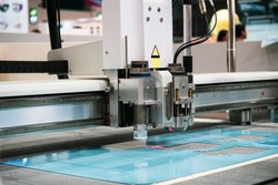 Acrylic sheet laser cutting machine.