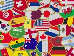 National Football Team Flags Qatar World Cup Tournament Championship All Flag Badge Embroidery Patches