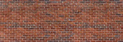 Old Red ,Brown, Dark Brown Brick Wall with Light Mortar