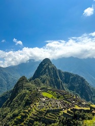 Machu Picchu Peru Mountains in the day