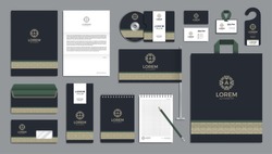 Corporate identity branding template. Vector company style for brandbook.