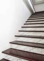 Indoor Stair with Marble Pattern