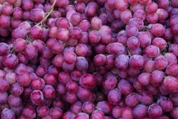 Red wine grapes background