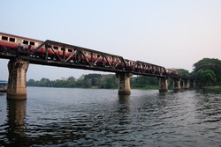 The train river bridge