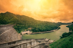 Randenigala water dam resevior in Badulla, Sri Lanka, which generates most of the power to the country