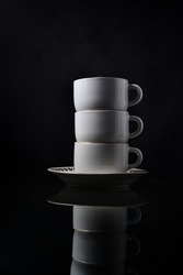 still life : white cup