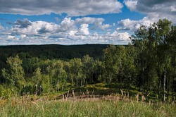 Rolling landscape and autumn vistas; a vew from Väike Munamägi near Otepää, Estonia
