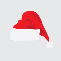 Christmas cap icon - vector illustrator