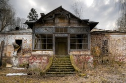 old abandoned haunted house in transylvania