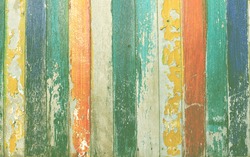 old wooden wall, wood panels used as background.