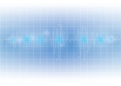 sound wave on white vector background