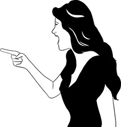Woman Argument Angry Vector Image