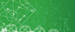 Grungy Soccer / Football design template,free copy space, vector 