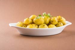 dry potato curry, potato bhaji, aalu bhaji or sabji, indian main course