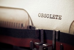 Obsolete word written with a typewriter.