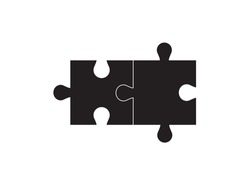 Jigsaw puzzles connect the dots , others white background