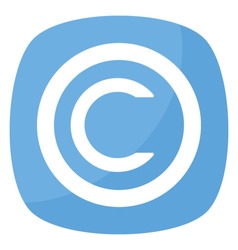 Copyright symbol for brand management 