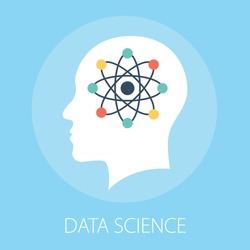 Vector illustration of data technology & science concept with 