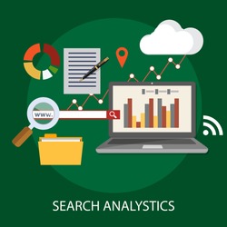 Vector illustration of Data analysis and business information research solution concept with 