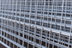 Re-bar Metal Grid. Abstract steel design.