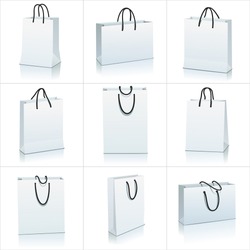 set of shopping bag