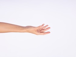 Woman's Hand WhiteBackground Natural Young