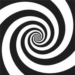 Hypnotic psychedelic spiral background. Vector illustration.