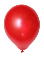 red balloon isolated on white background