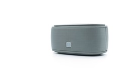 Modern bluetooth speaker .isolate on white background, mini bluetooth speaker