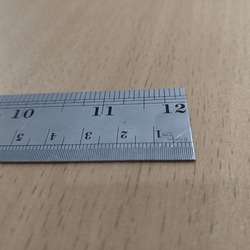 ruler, one of the school stationery made of stainless steel