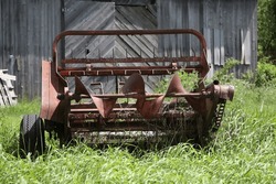 Abandoned and Rusty Antique Farm Machinery