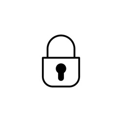 Lock icon vector illustration. Padlock sign and symbol. Encryption icon. Security symbol