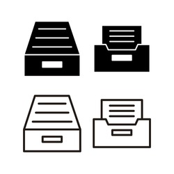 Archive folders icon vector illustration. Document vector icon. Archive storage icon.